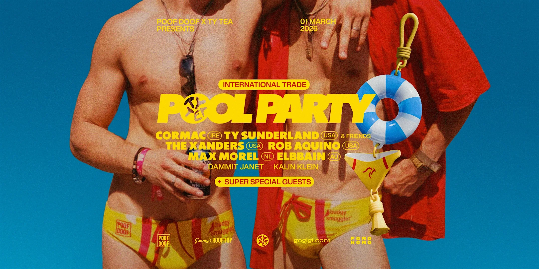 International Trade: Recovery Pool Party - POOF DOOF Sydney MG26