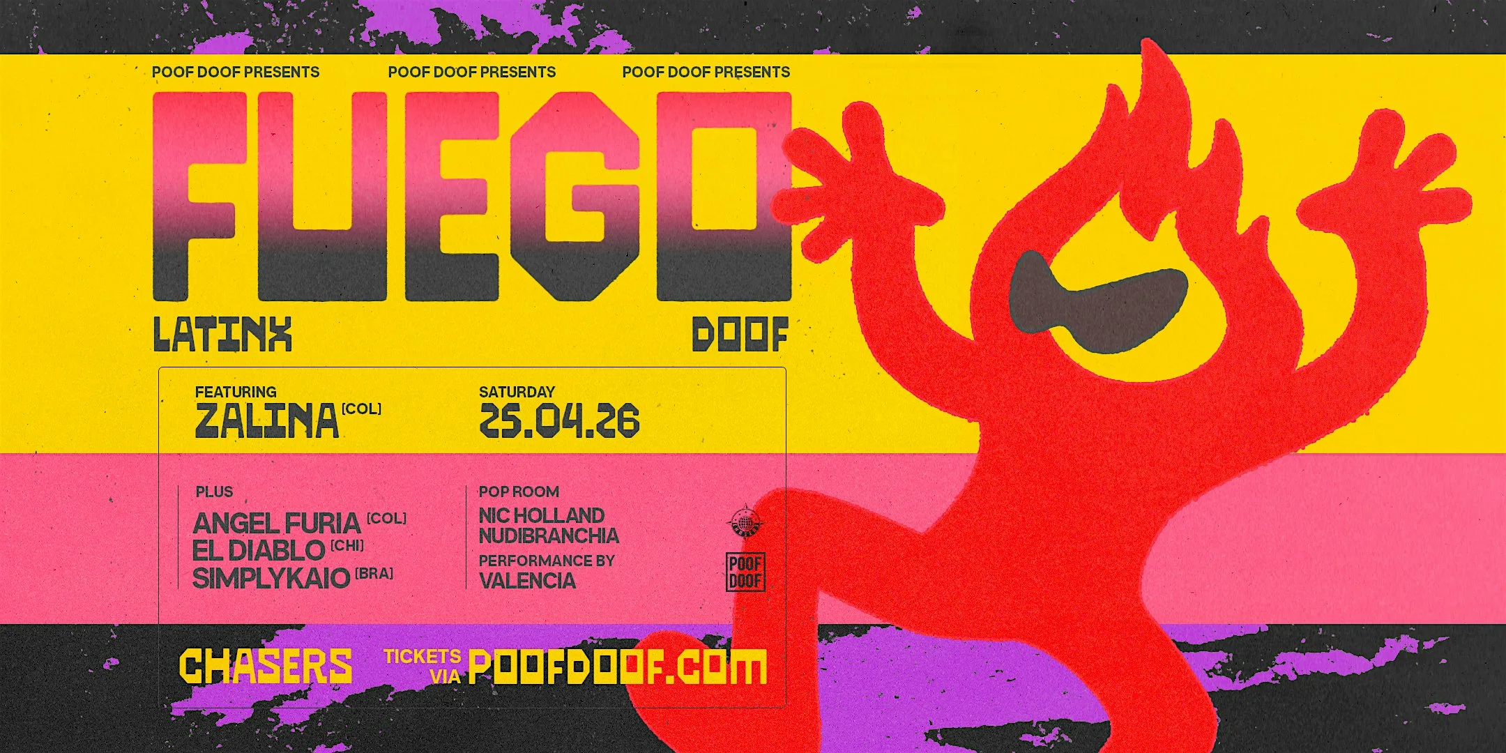 Fuego - Latinx Doof - Sat 25th April