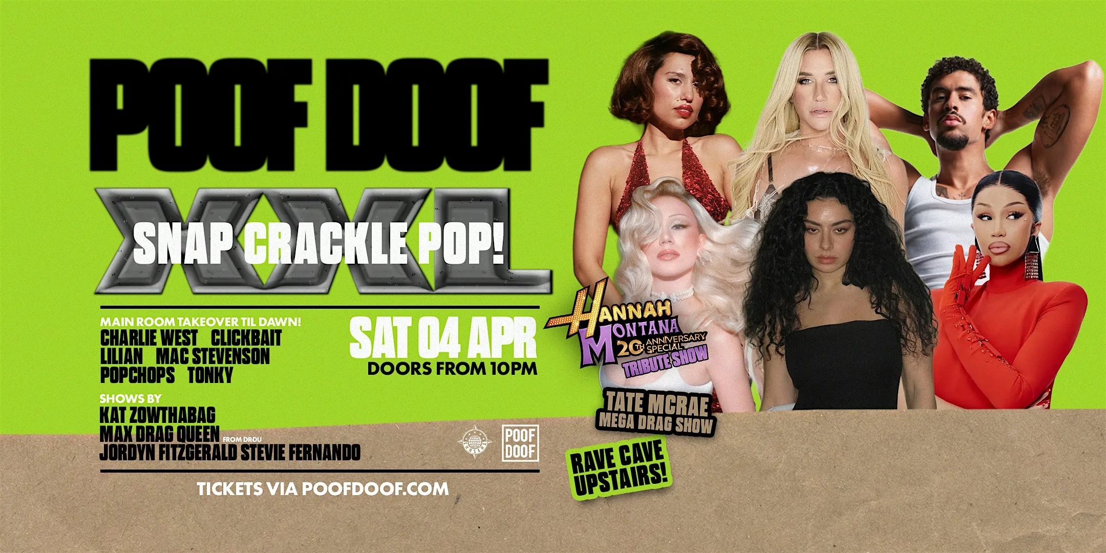 Snap Crackle Pop XXL MELB - Saturday 4th April