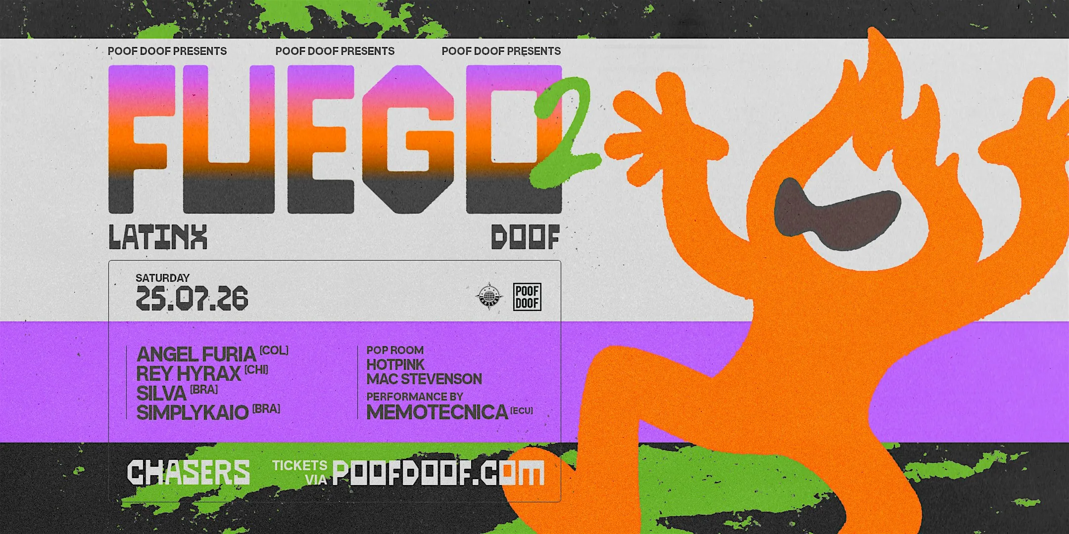 Fuego 2 - Latinx Doof - Sat 25th July