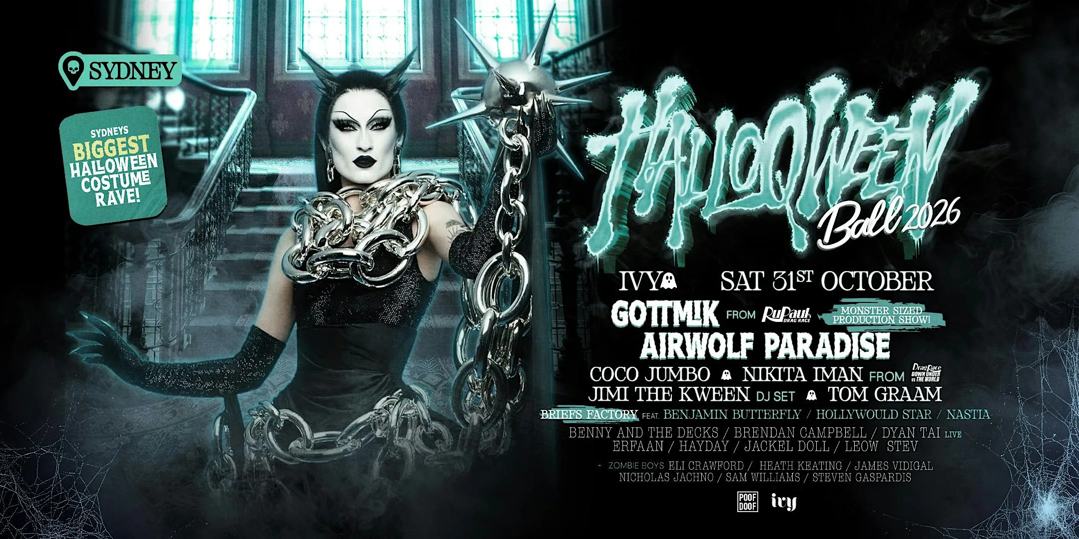 POOF DOOF Halloqween Ball - SYDNEY