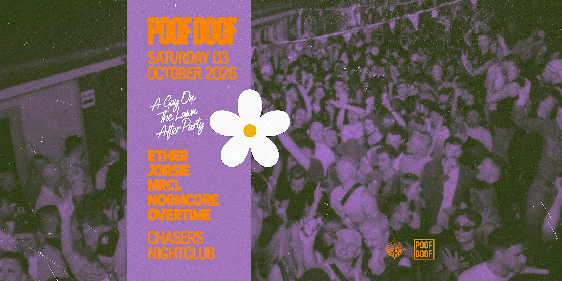 POOF DOOF  - Sat 3rd October - Presale Ticket