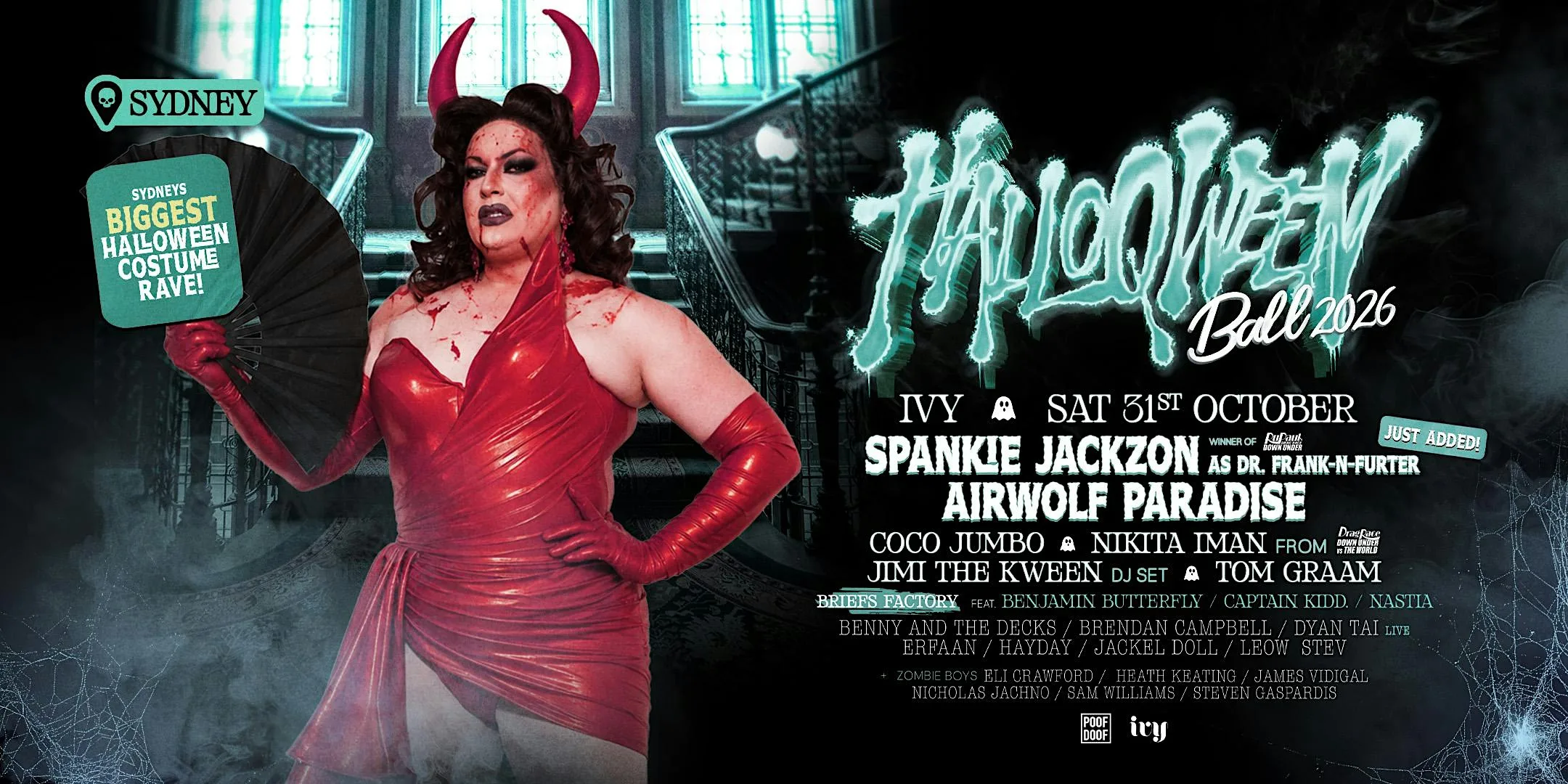 POOF DOOF Halloqween Ball - SYDNEY