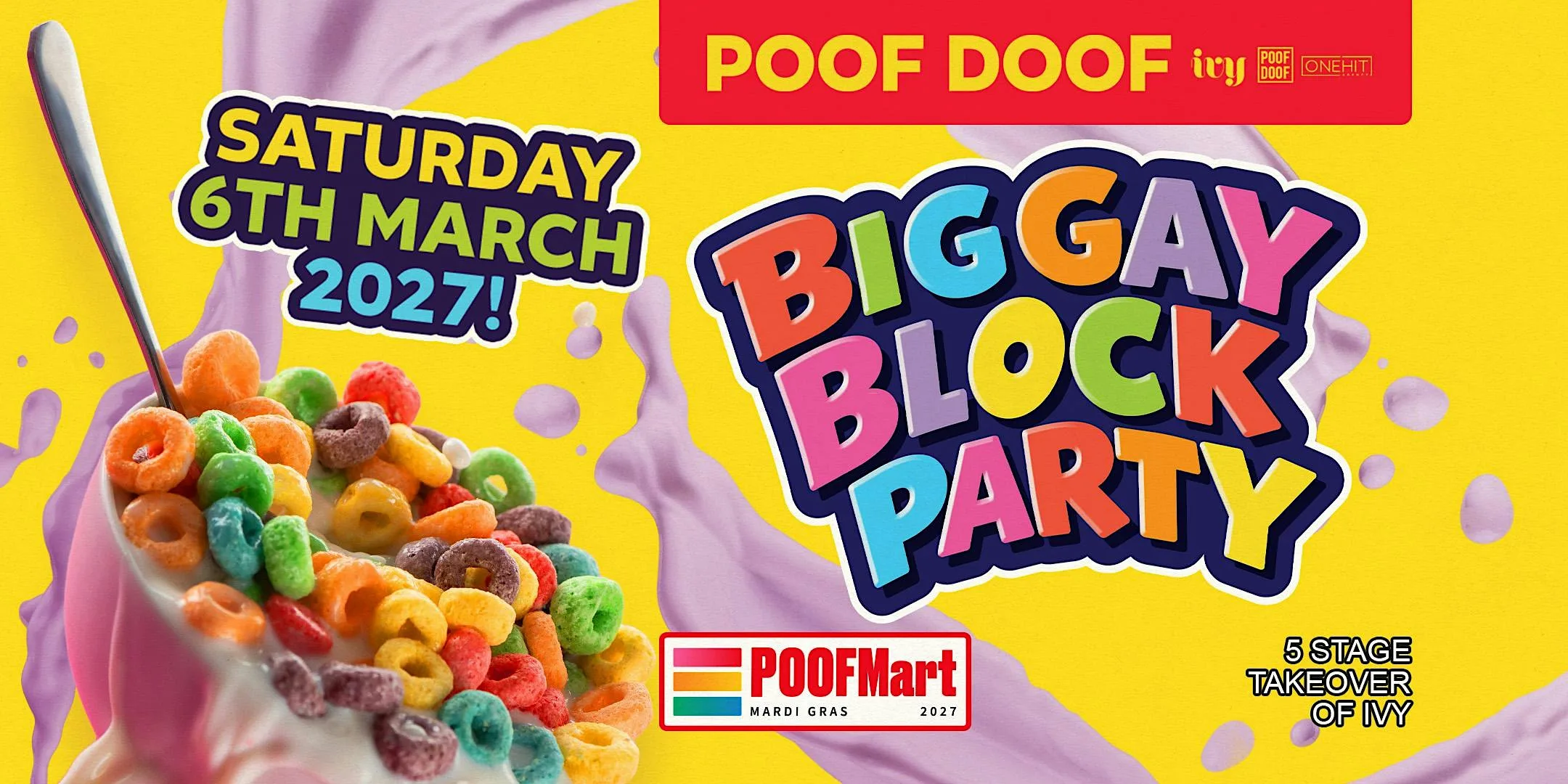 POOF DOOF Big Gay Block Party 2027